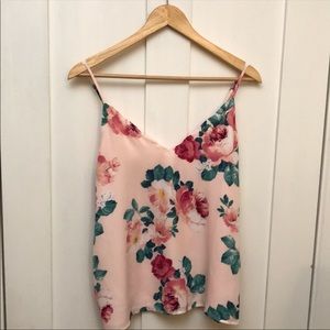 Socialite floral tank top